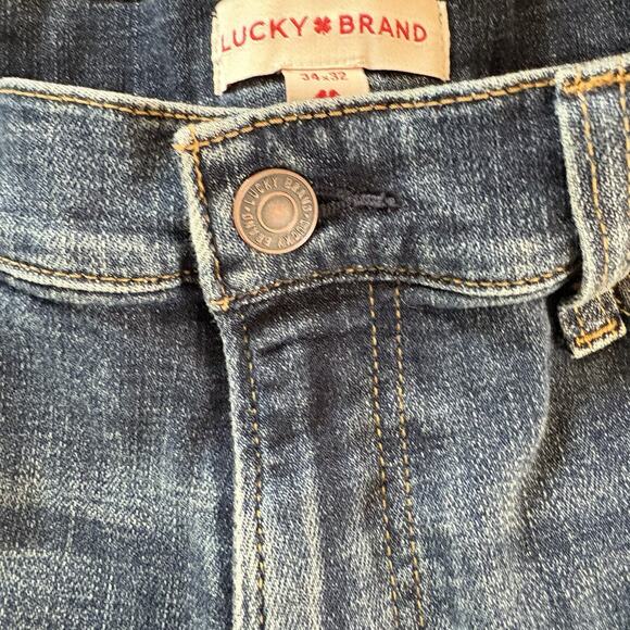 Lucky Brand Men’s Jeans Blue Denim 121 Slim Straight Tag 34x32 Actual 34x29.5 - Picture 8 of 16